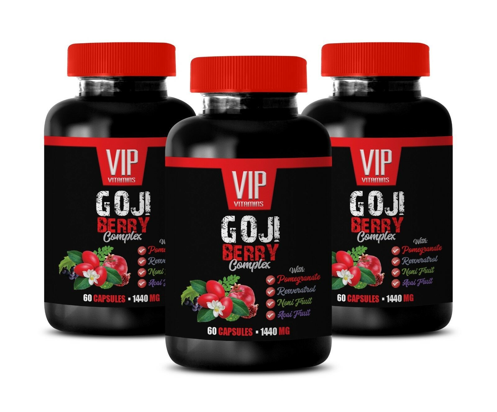 Primary image for resveratrol weight loss - Goji Berry Extract 1440mg - fat burning herbs 3B