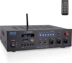 Pyle Pfa600Bu, Wireless Bluetooth Karaoke Amplifier, 300 Watts, 2 Channel - $61.95