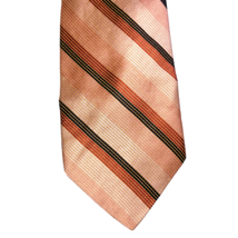 Ike Behar New York Necktie Diagonal Stripes Glossy 60&quot; x 4&quot; Heavy Silk USA - £6.63 GBP