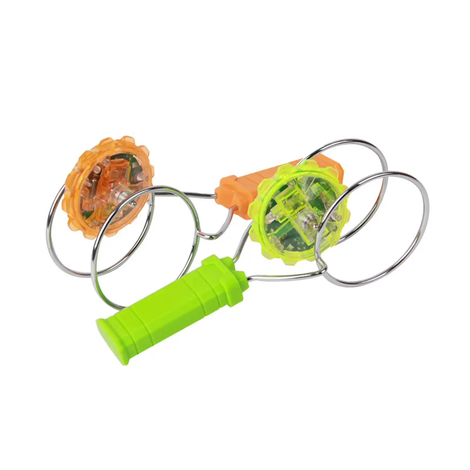 2 Pieces Magnetic Gyro Wheel Toy Novelty Glow Sensory Toy Gyrators Magnetic Yoyo - £9.41 GBP
