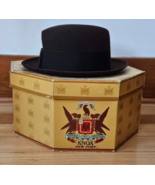 Vtg Knox Fifteen Mens Bowler Hat Brown Felt 7 1/4"  Denver Dry Goods Men... - $94.98