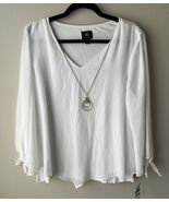 JM Collections with Necklace Long Sleeve Size L - $22.76