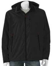 Mens Jacket Hooded Weather Resistant UPF50 Black Hemisphere Tracker Winter-sz XL - £55.78 GBP