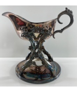 Vintage F.B. ROGERS SILVER COMPANY Sauce / Gravy Boat with Candle Warmer - $94.55 CAD
