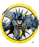 Batman Heroes Unite Round Foil Mylar Balloon Birthday Party Decorations New - $5.44 CAD