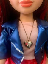 Heart Rhinestone Pendant Necklace for 18 inch Doll Jewelry Valentine’s Day ❤️ - £6.96 GBP
