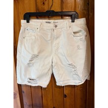 Mossimo Denim White Shorts Boyfriend Size 8/29 - $475.17 MXN