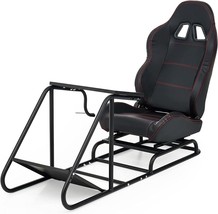 AZ Driving Game Sim Racing Frame Rig &amp; Seat - Wheel Pedals Xbox PS PC Co... - £201.77 GBP