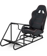 AZ Driving Game Sim Racing Frame Rig &amp; Seat - Wheel Pedals Xbox PS PC Co... - £204.30 GBP