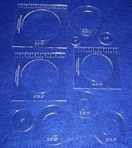 10 Piece Nested Penny Rug Template Set 1/8&quot; Acrylic - £31.24 GBP