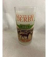Vintage Kentucky Derby mint Julep Churchill Downs glass 1985 - £7.77 GBP