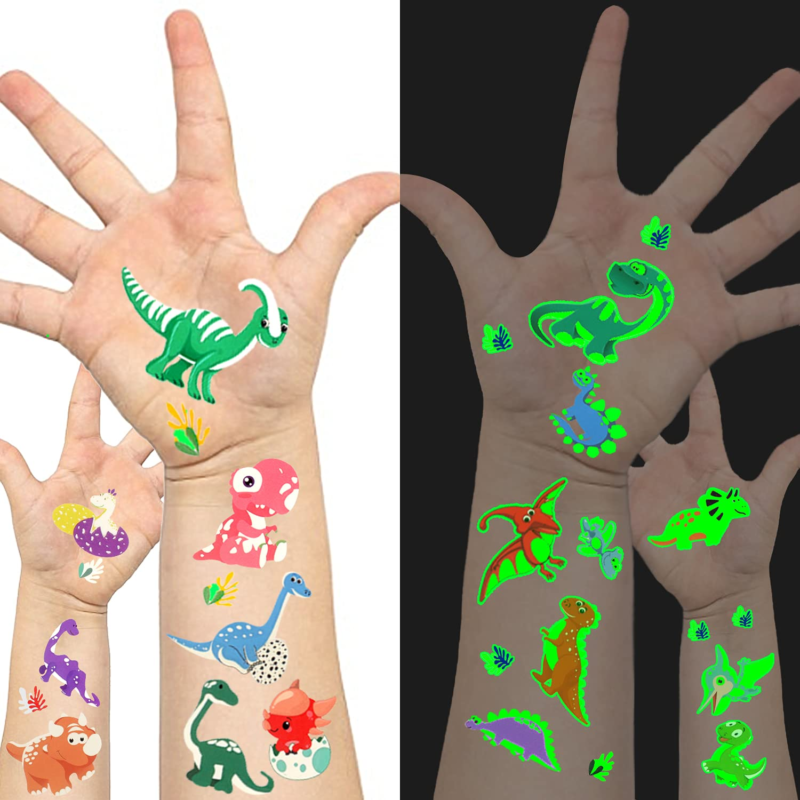 Primary image for GLOW in the DARK: Easy to Use: Choose Your Favorite Dinosaur, Tear It Off, Wet t