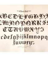 1899 Church Text Style Font Victorian Lettering Example Penmanship DWH5A - $41.13 CAD