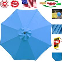 Stylish 9ft Replacement Canopy for Market Umbrella - Washable &amp; Robust - $921.56 MXN