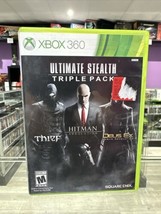 Ultimate Stealth Triple Pack (Microsoft Xbox 360, 2015) Thief Hitman Deus Ex - £9.04 GBP