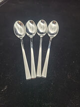 4 Place Oval Soup Spoons Food Network Brand Stainless China 8” - €16,86 EUR