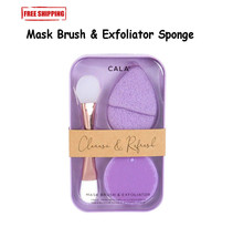 CALA Mask Brush Exfoliation Silicone Cleansing Facial Sponge SET - £12.53 GBP