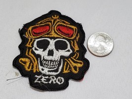 Zero Embroidered Pilot Skull Airplane Sew On Patch - £7.06 GBP