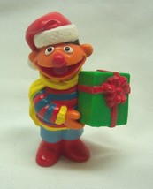 Vintage 1980&#39;s Applause Sesame Street ERNIE Christmas Holiday PVC Toy Fi... - $14.85
