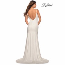 La Femme Womens Mermaid Dress Gown Off White Backless Sleeveless Formal 4 New - £146.13 GBP