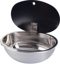 Boat Caravan Stainless Steel Sink with Tempered Glass Lid 455*350*150mm GR-589A - £245.99 GBP+