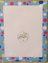 Computer Printer Paper Blue Bubble Dot Border 40 Sheets 8.5x11 Stationary - £6.43 GBP