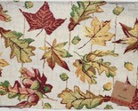 Set of 2 Same Tapestry Placemats, 13&quot;x19&quot;, COLORFUL FALL LEAVES &amp; ACORNS... - $12.86