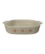 Corning Ware Forever Yours Pink Hearts 10x10 Casserole Baking Dish Vinta... - $448.37 MXN