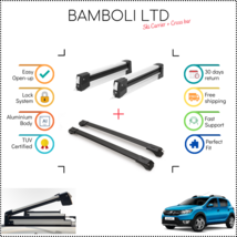 19&quot; Ski Carrier &amp; Black Cross Bar Set For Dacia Sandero Stepway 08-Up 4pcs - £176.62 GBP