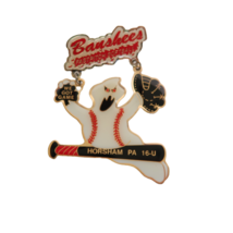 Horsham PA Banshees Fast Pitch Softball Enamel Over Metal Ghost Pin - $4.99