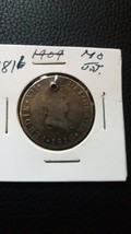 1816 FERDIN Mo-J.J. TWO REALES HOLED BUT VERY COLLECTIBLE CONDITION! - $35.00
