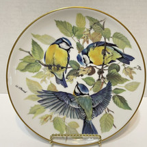 Vintage 1985 ALT Tirschenreuth 1838 WWF Blue Birds Plate Signed 7.75 in Germany - £18.77 GBP