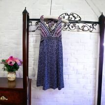 Athleta Dress Women's Size 4 Pack Go Anywhere Halter Gray Lavender Geome... - $25.73