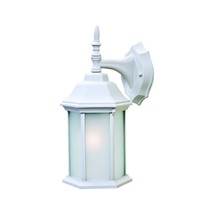 XL White Frosted Glass Swing Arm Wall Light - £74.46 GBP