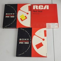 Lot Of 3 Sony PR 150 Magnetic Recording Tapes 7 Inch Reel Used-Country f... - £23.48 GBP