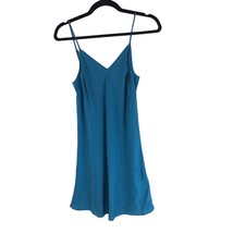 Maje Slip Mini Dress Cami Satin Blue 1 US Size S - $28.91