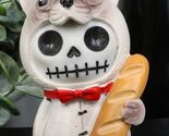 Furrybones French Bulldog With Baguette Bread Skeleton Statue Toy Furry ... - $14.99