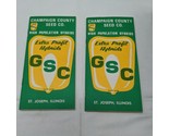 (2) Vintage GSC Extra Profit Hybrid Corn Data Memo Notebook St Joseph Il... - $9.89