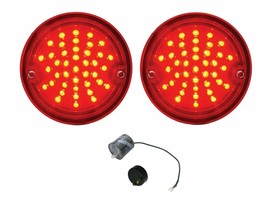 United Pacific LED Tail Light Set With Flasher 1954-59 Chevy GMC Stepside Truck - £66.93 GBP