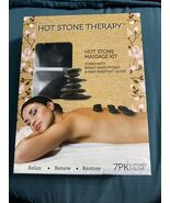 Hot Stone Massage Kit for Spa Body Relaxing Massage Therapy Black - $13.86 CAD