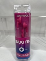 Pink Magnavox SNUG FIT+  Gummy Earbuds Microphone Smooth Bass COMBINESHIP - $68.44 MXN