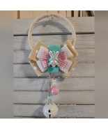 Easter Door Hanger Doorknob Gnome Bunny Ribbon Easter Egg Plaid Cottagec... - $15.00