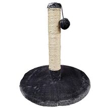 Grey Color Cat Scratch Tree with Teaser Ball 15.4 x 16.9 Inches Pet Toy New - $29.68