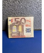 New 50 EURO bi-fold  Canvas Wallet - $4.94