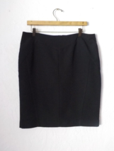 Worthington Classic Black Pencil Skirt Women size 12 Fully Lined Zip Up ... - £10.11 GBP