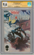 Web of Spiderman CGC SS 9.6 SIGNED Charles Vess &amp; Louise Simonson Black Costume - £201.70 GBP