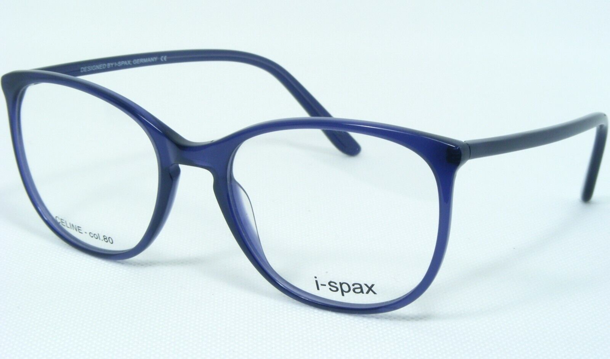 I-Spax Celine 80 Blaue Brille Kunststofffassung 53-19-140 Mm - $66.36