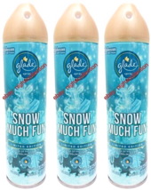 3x S.C.Johnson Glade Snow Much Fun Air Freshener Spray Odor Eliminator Ltd Editi - £22.91 GBP