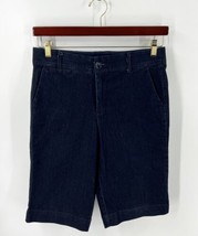 Christopher Banks Bermuda Jean Shorts Size 6 Dark Blue Signature Comfort... - $19.80