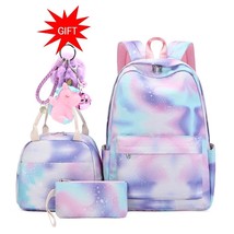 New School Bags for Girls Water Resistant Bookbag 3pcs Children&#39;s Backpack Sets  - £137.72 GBP